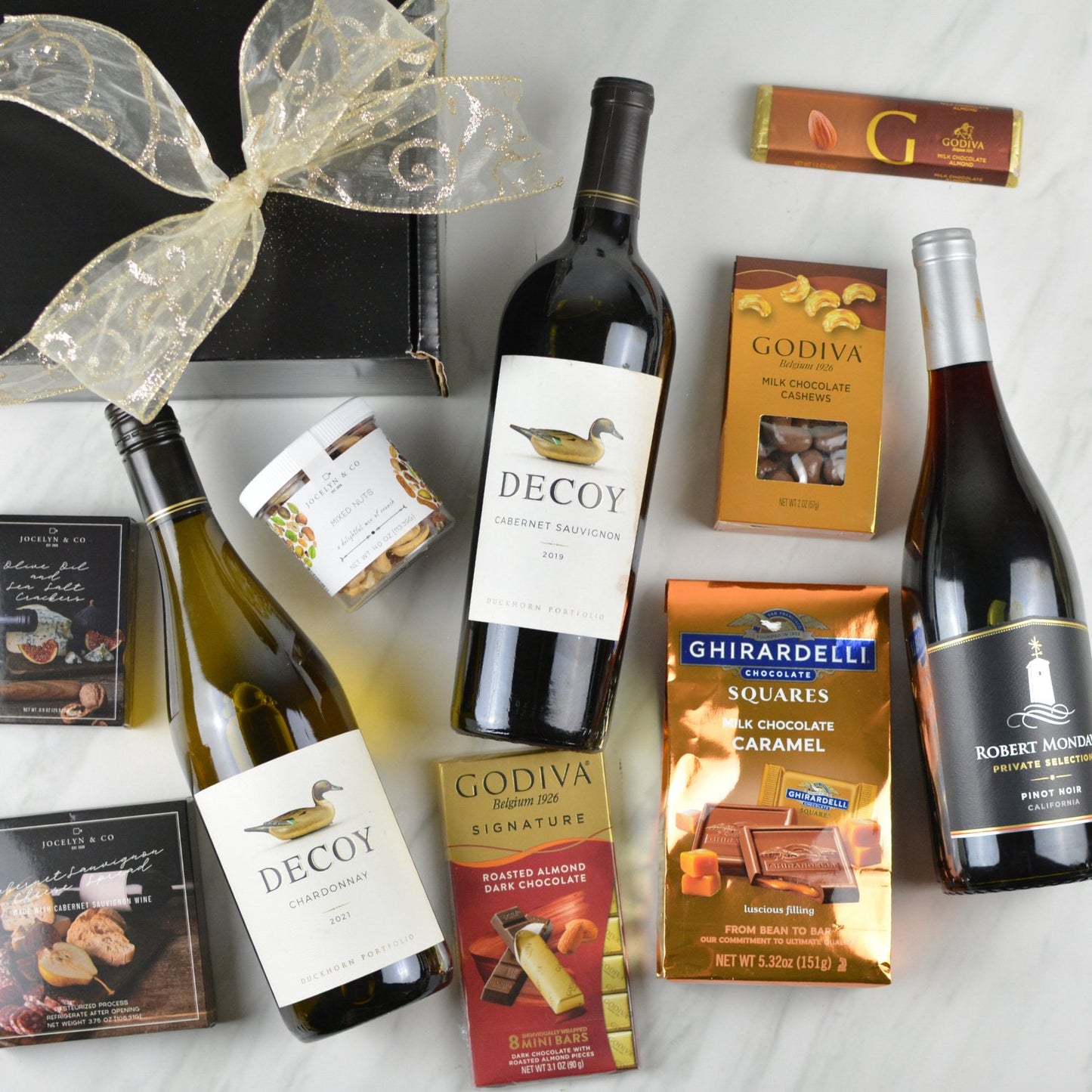 Triple Wine Gourmet Gift Box - Jocelyn & Co. Drop Ship